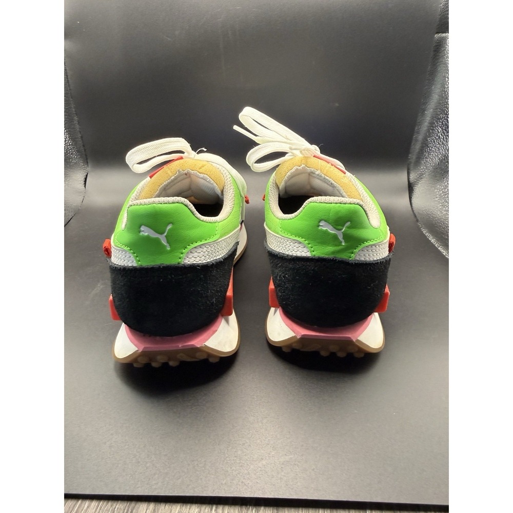 PUMA Kid's Future Rider Play On Sneakers Shoes 372349-01 Green Blue Red 5.5C✅Des - Picture 4 of 9